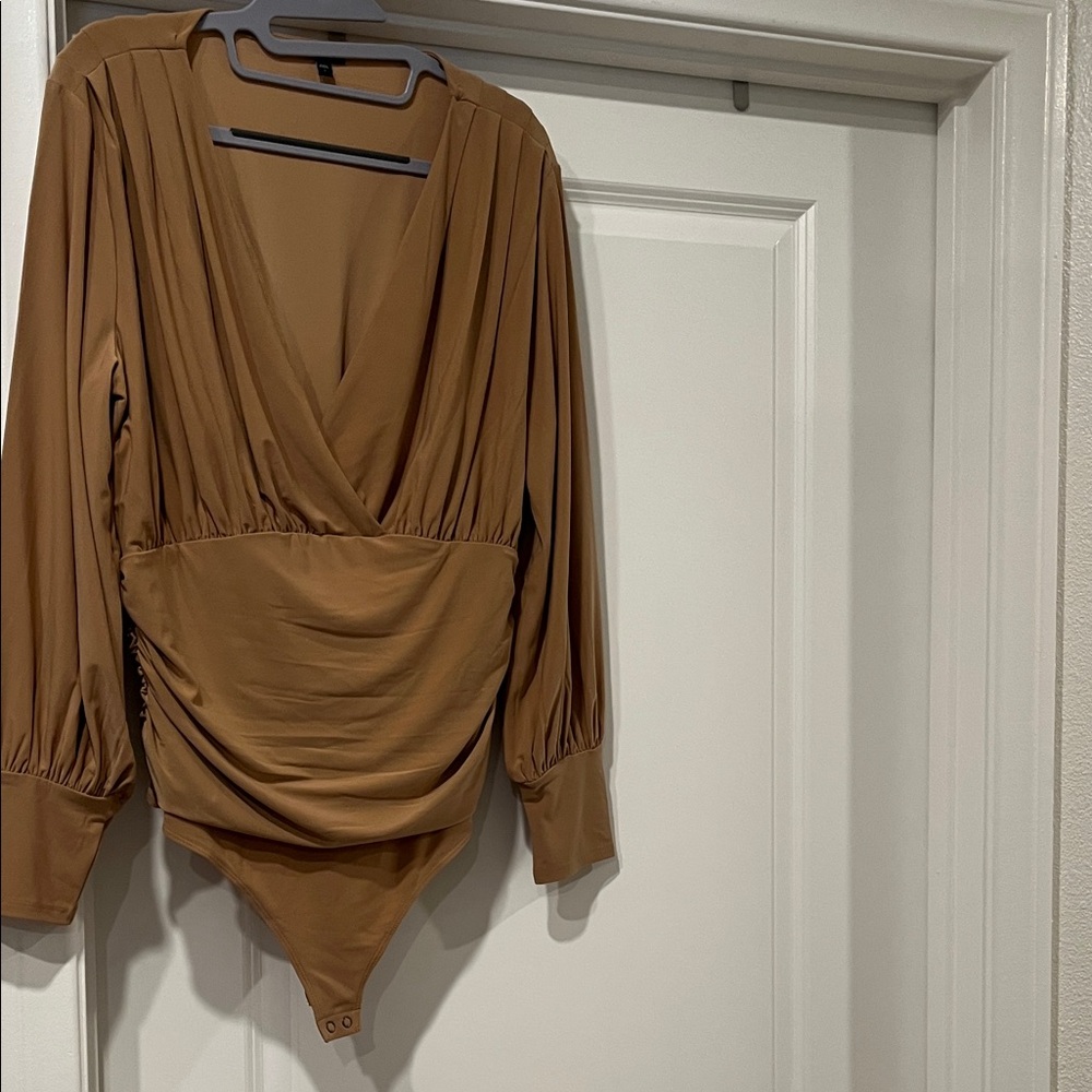 Express Brown Women's Bodysuit Top